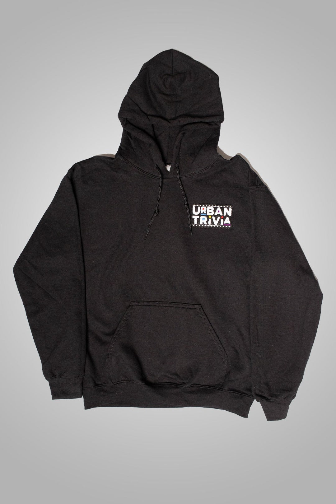 Logo Badge Hoodie - Black